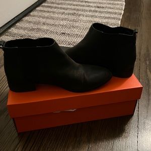 Black ankle booties